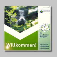 Trappenkamp-Wildschwein; 1200 x 1200 mm 90&deg; gekantet