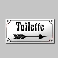 Toilettenschild, Toilette, gew&ouml;lbt